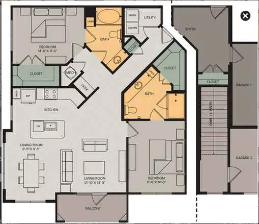 Olympus Grand Crossing Floor Plan 8