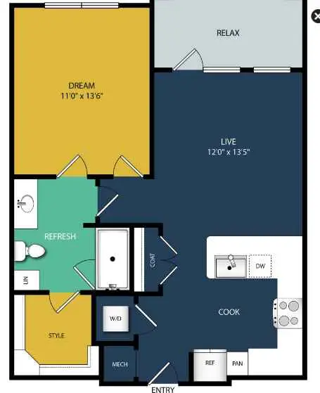 Olympus Grand Crossing Floor Plan 9