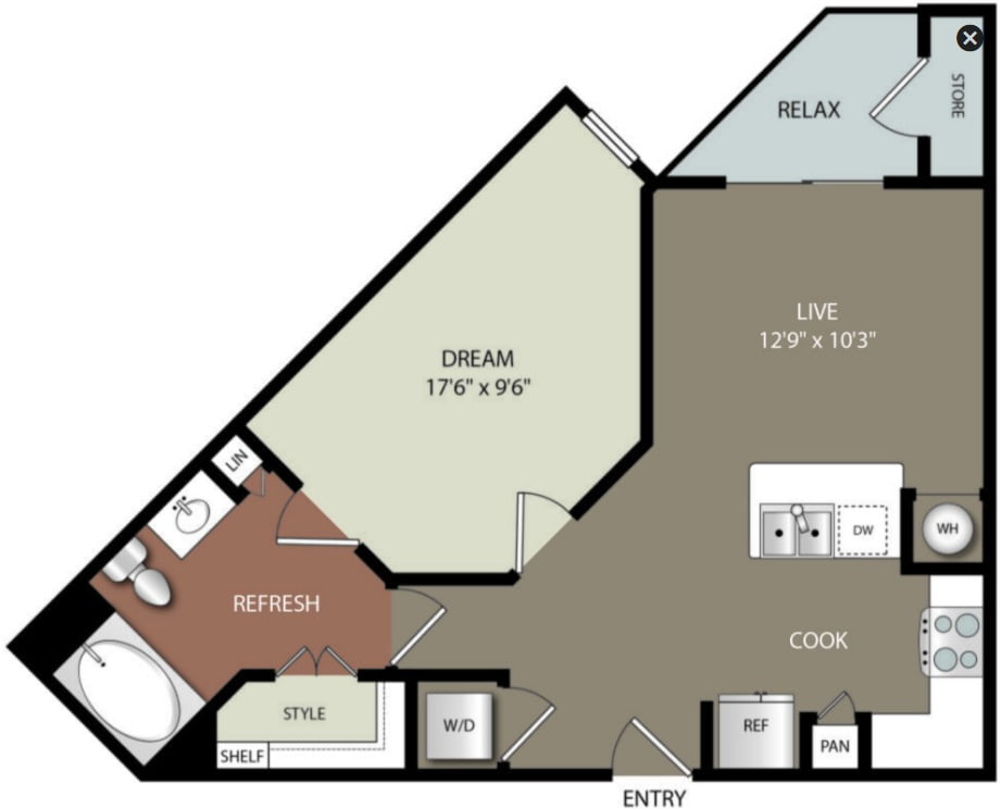Olympus Sierra Pines Houston Apartment FloorPlan 3