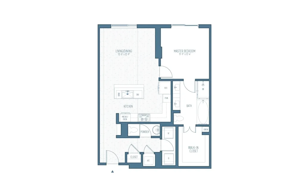 One Hermann Place Houston Apartments FloorPlan 12