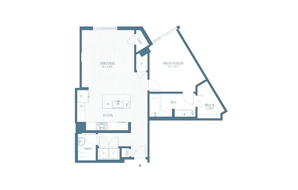 One Hermann Place Houston Apartments FloorPlan 14