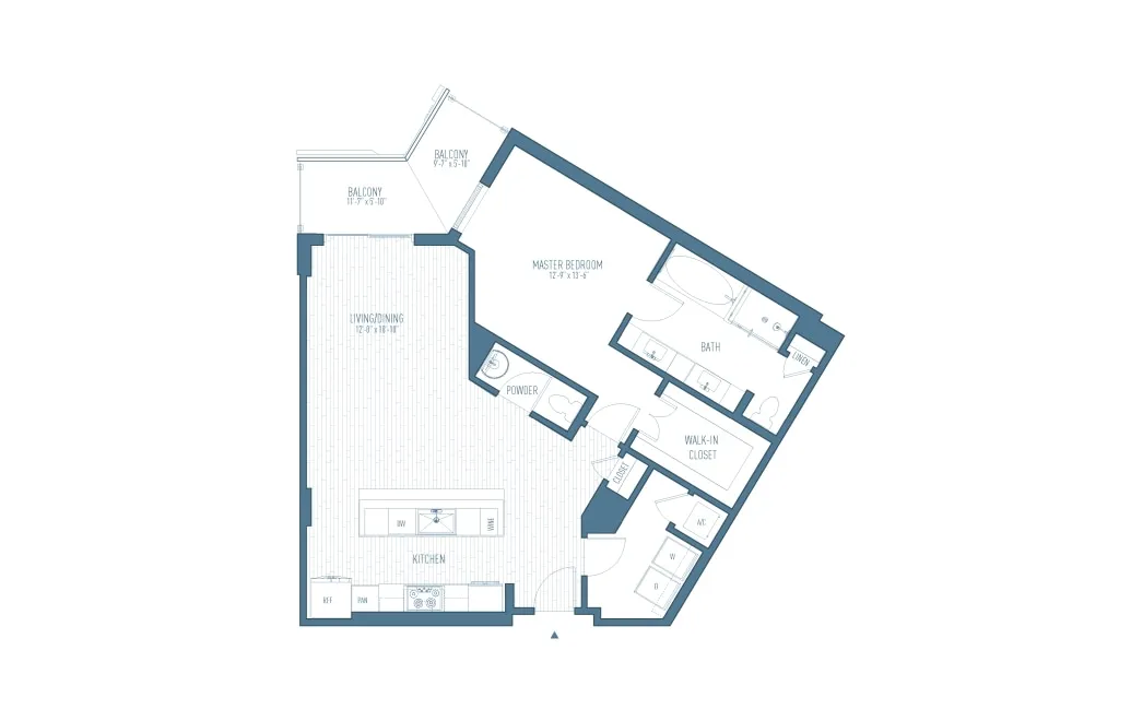 One Hermann Place Houston Apartments FloorPlan 16