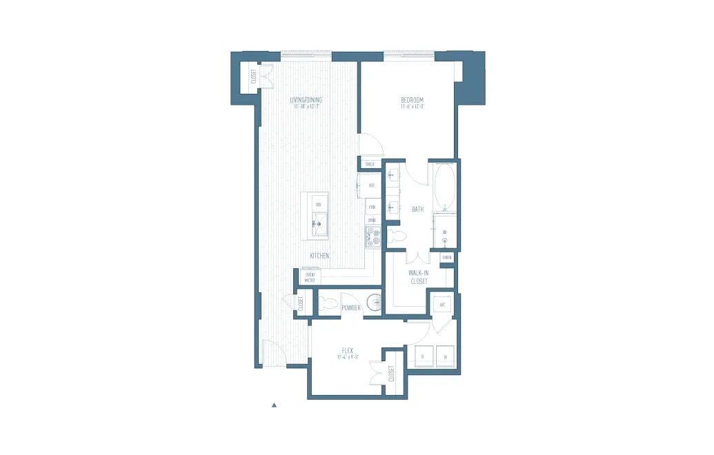 One Hermann Place Houston Apartments FloorPlan 17