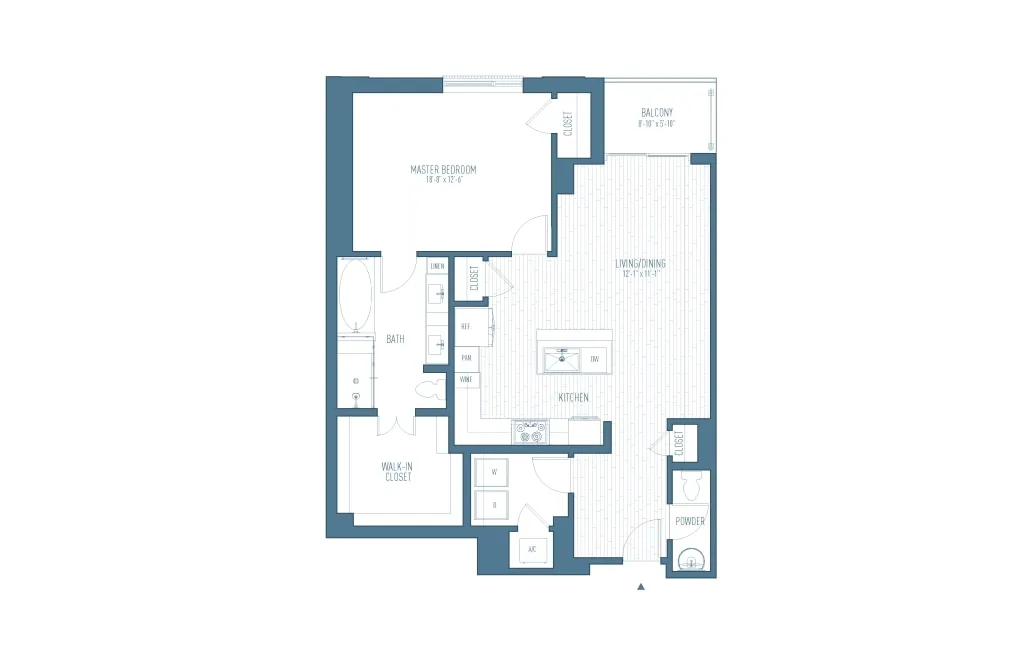 One Hermann Place Houston Apartments FloorPlan 18