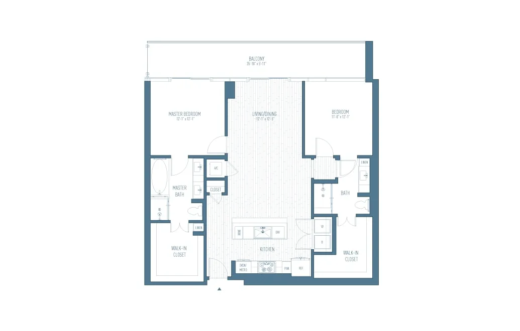 One Hermann Place Houston Apartments FloorPlan 23