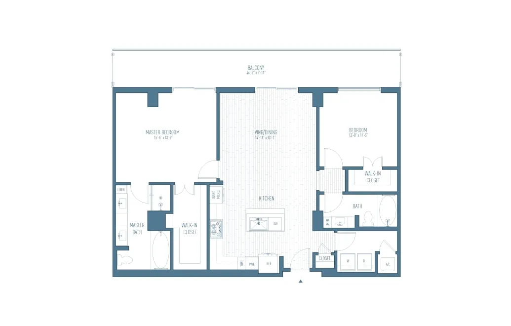 One Hermann Place Houston Apartments FloorPlan 25