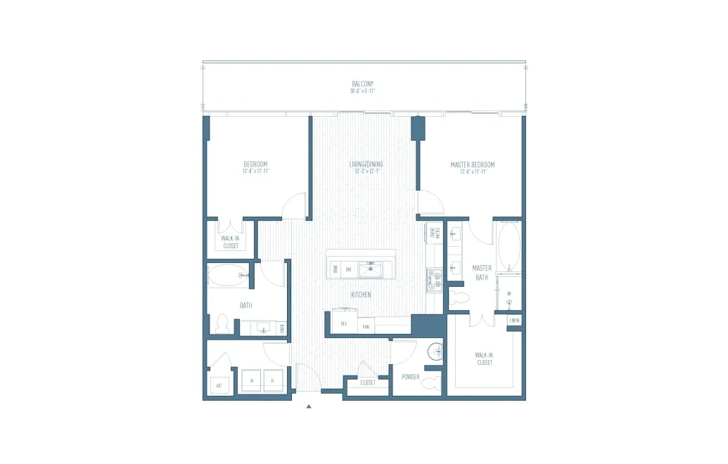 One Hermann Place Houston Apartments FloorPlan 28