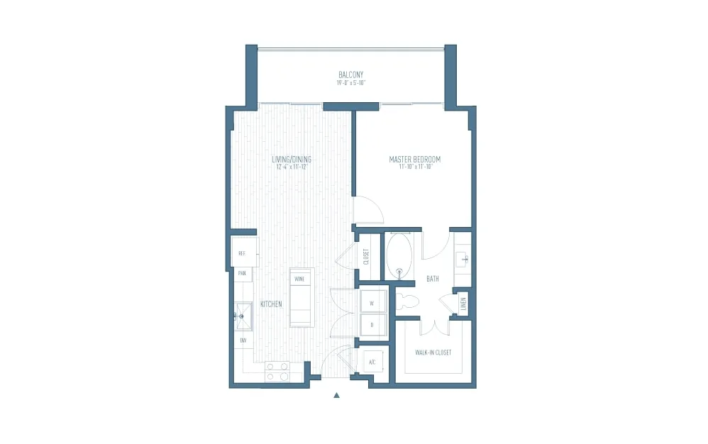 One Hermann Place Houston Apartments FloorPlan 3