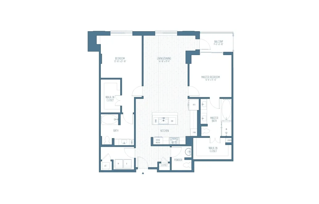 One Hermann Place Houston Apartments FloorPlan 31