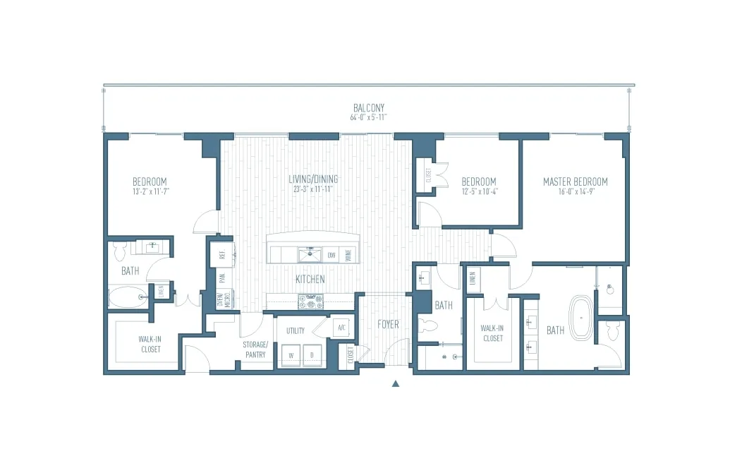 One Hermann Place Houston Apartments FloorPlan 39