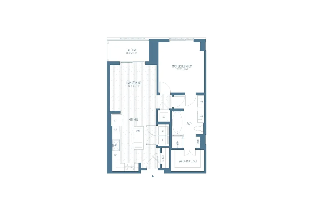 One Hermann Place Houston Apartments FloorPlan 5