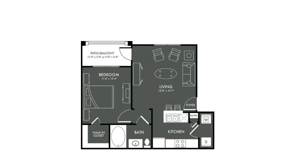 Park at Magnolia Houston Apartments FloorPlan 1