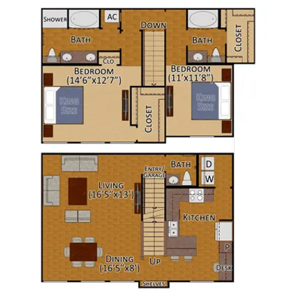 Parklane Cypress Houston Apartments FloorPlan 10