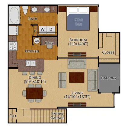 Parklane Cypress Houston Apartments FloorPlan 5