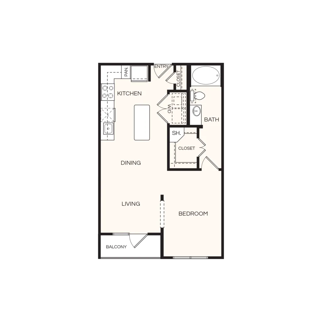 Pearl Midtown Houston Apartments FloorPlan 2