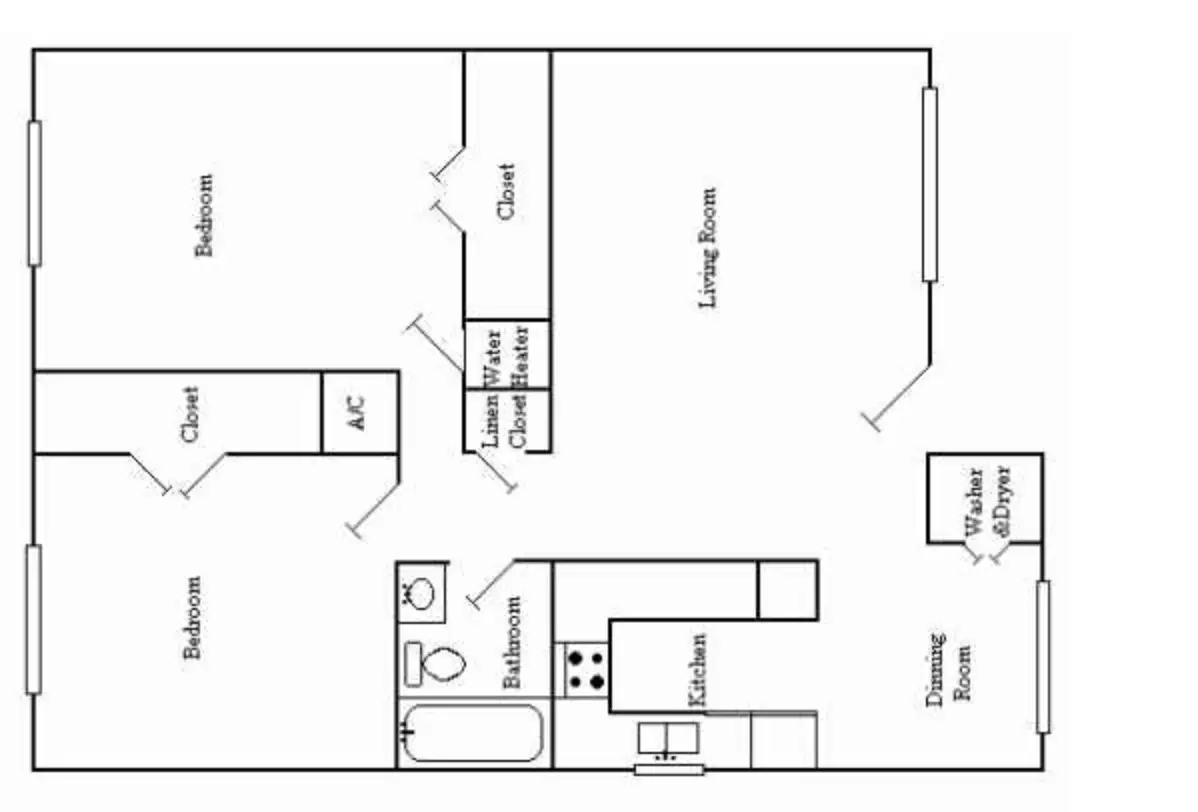 Pin Oak Park Floor Plan 1
