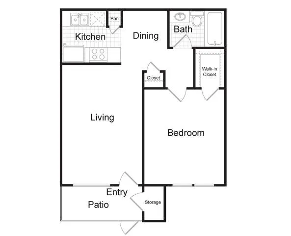 Pines of Woodforest Houston Apartmens FloorPlan 2