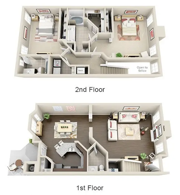Plaza Townhomes at The Medical Center FloorPlan 2