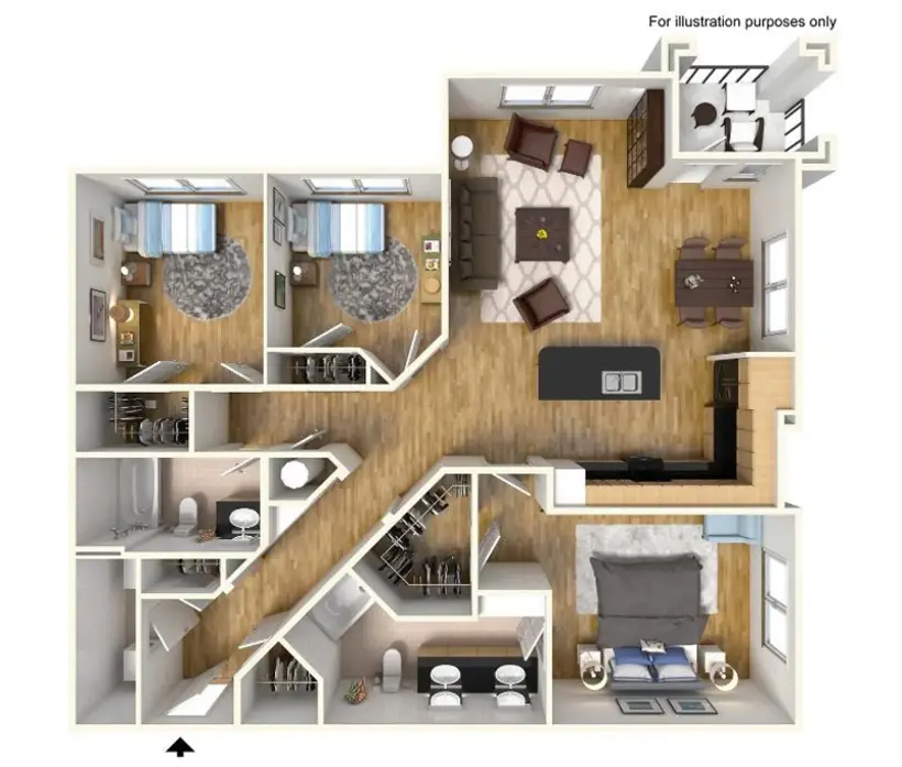 Prestige at Barker Cypress Apartments FloorPlan 13
