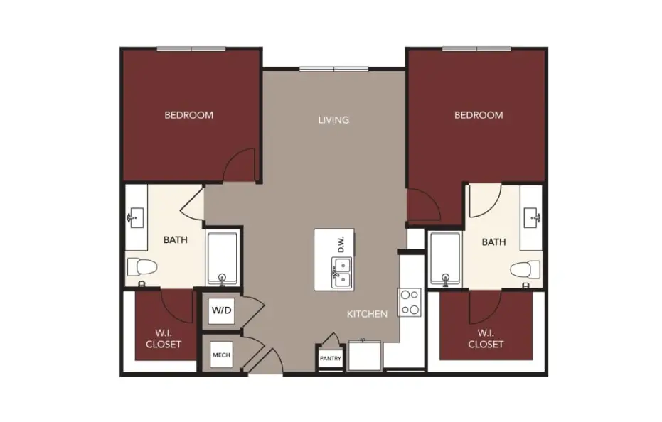 Prose Deerbrook Houston Apartments FloorPlan 3