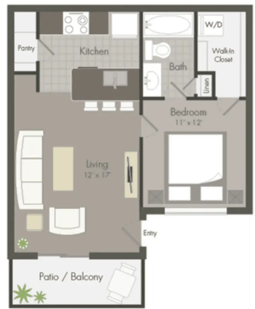 Rayfords Edge houston apartment floorplan 1