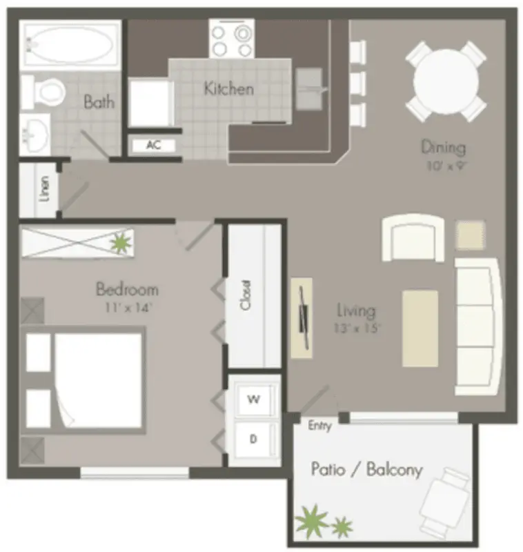 Rayfords Edge houston apartment floorplan 2