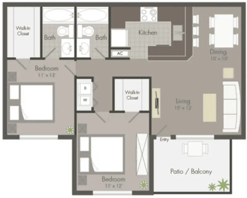 Rayfords Edge houston apartment floorplan 3