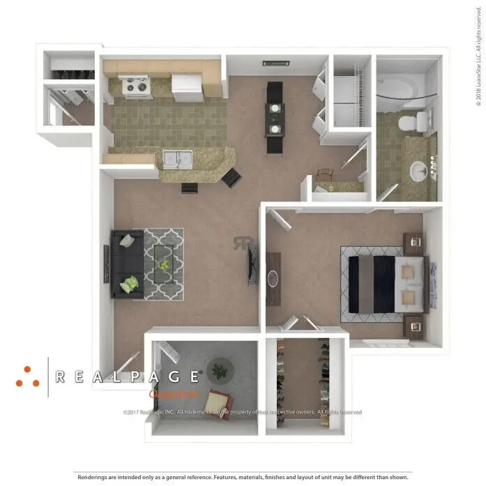 Regency Park houston apartment floorplan 1