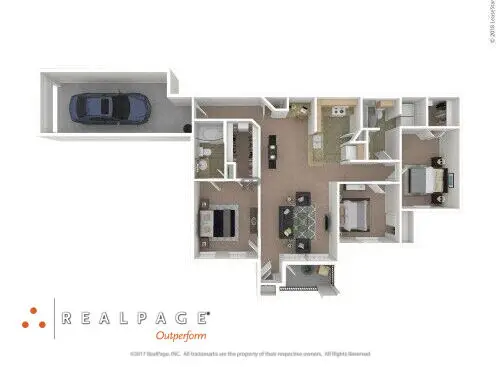 Regency Park houston apartment floorplan 6