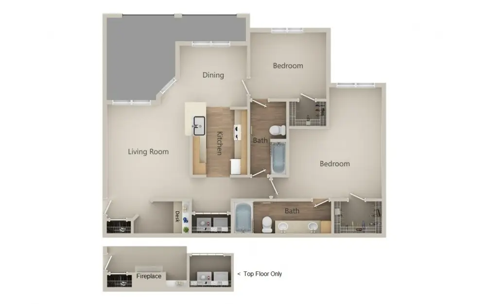 Reserve at Kingwood Houston Apartments FloorPlan 8
