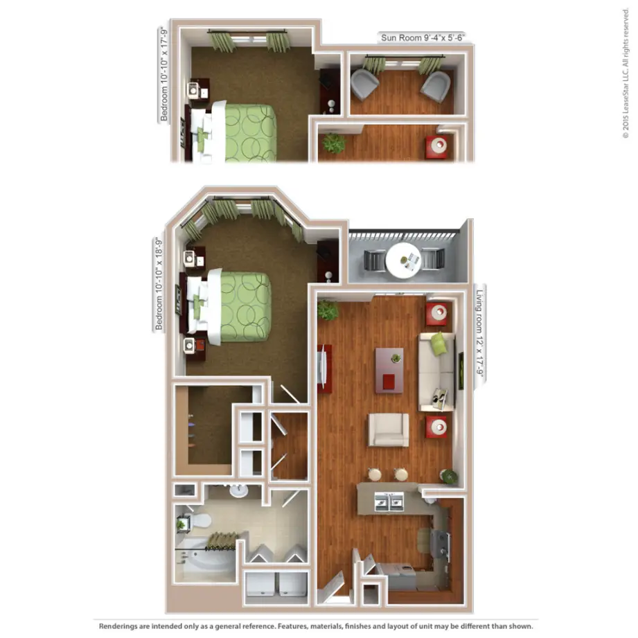 Residences at Gramercy Houston Apartments FloorPlan 1