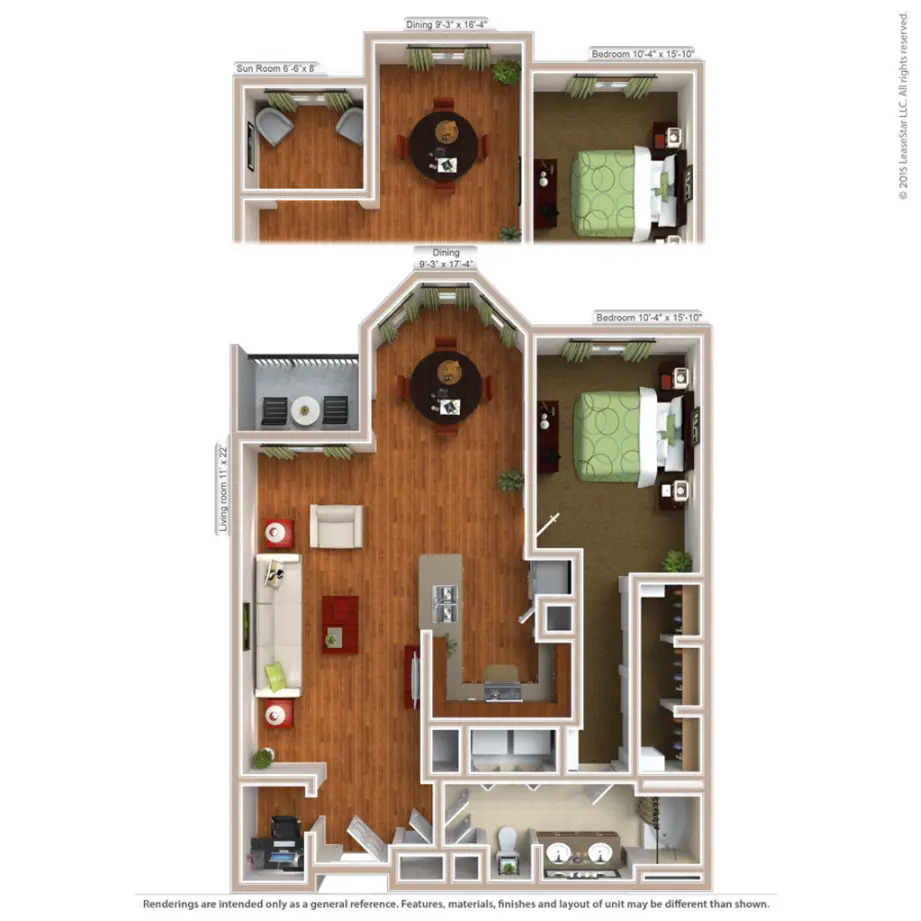 Residences at Gramercy Houston Apartments FloorPlan 2