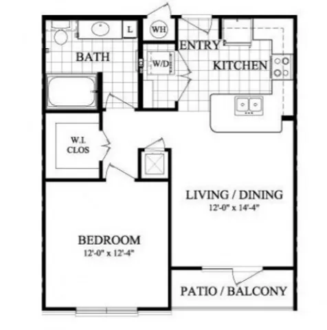 Residences at Pearland Town Center Floor Plan 1