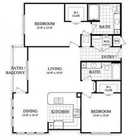 Residences at Pearland Town Center Floor Plan 12