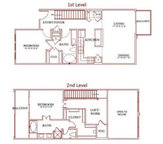 Residences at Pearland Town Center Floor Plan 13