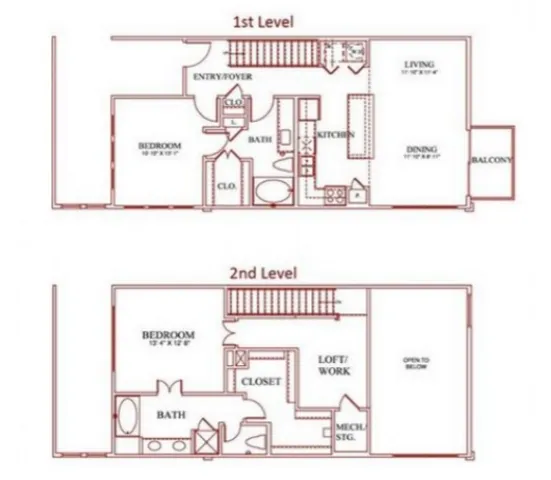 Residences at Pearland Town Center Floor Plan 14
