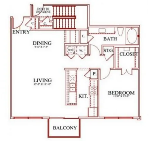 Residences at Pearland Town Center Floor Plan 7