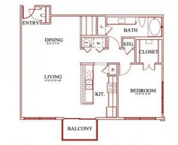 Residences at Pearland Town Center Floor Plan 8