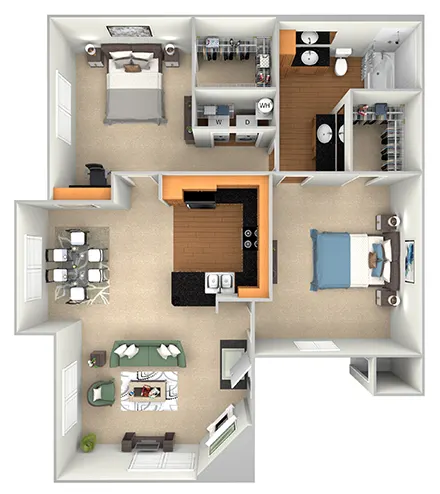 Retreat at Cinco Ranch Houston Apartments FloorPlan 4
