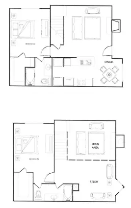 Riverwalk Apartment Floor Plan 4