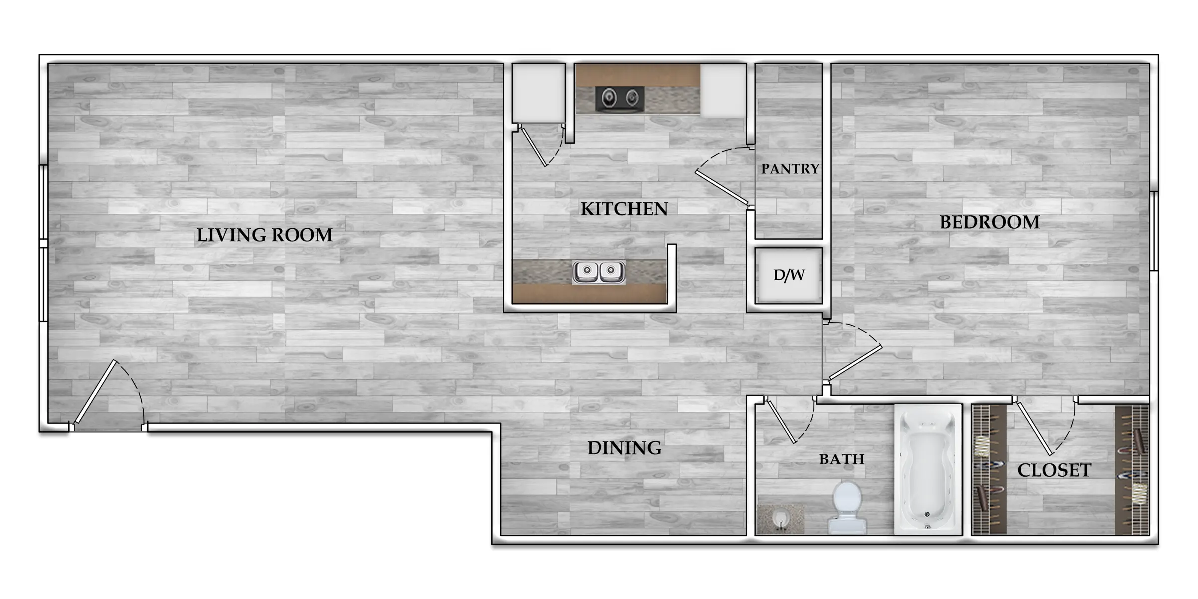 Rockridge Station Floor Plan 1