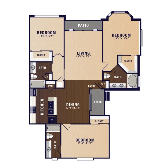 San Montego Houston Apartments FloorPlan 9