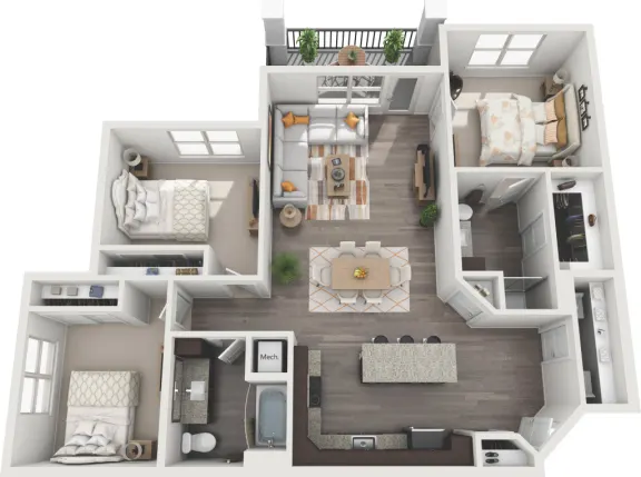 Sanctuary at Jacobs Reserve houston apartments floorplan 10