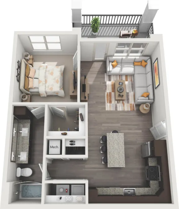 Sanctuary at Jacobs Reserve houston apartments floorplan 2