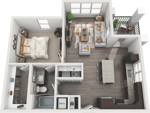 Sanctuary at Jacobs Reserve houston apartments floorplan 3