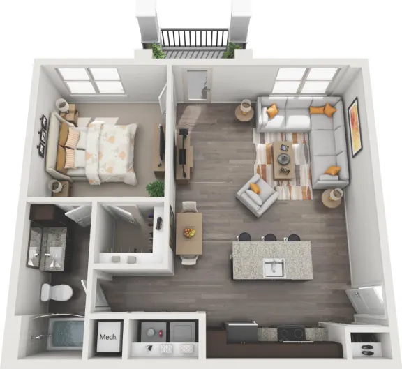 Sanctuary at Jacobs Reserve houston apartments floorplan 4