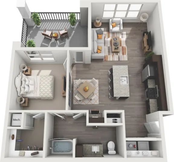 Sanctuary at Jacobs Reserve houston apartments floorplan 5