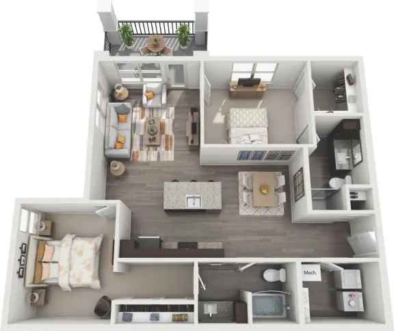 Sanctuary at Jacobs Reserve houston apartments floorplan 8