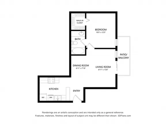 Scotland Yard houston apartment floorplan 1