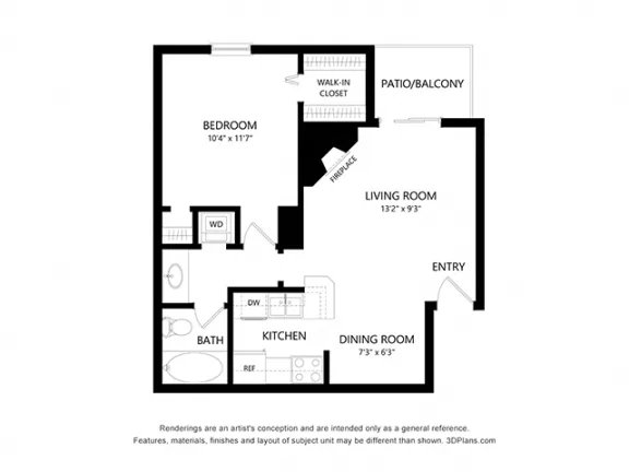 Scotland Yard houston apartment floorplan 3